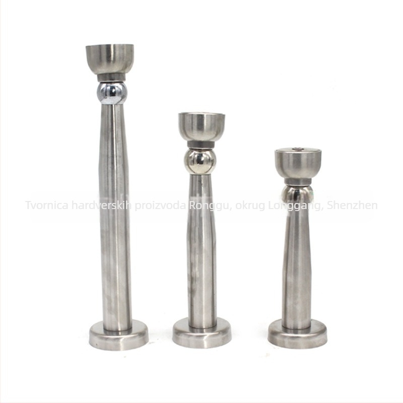 Prošireni držač vrata od nehrđajućeg čelika, jak magnet, montaža na zid, unutarnja upotreba, duljine 9,5 cm, 15 cm, 17 cm i 22 cm