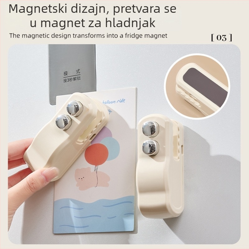 Magnetski krokodilski zatvarač za grickice – mini ručni zatvarač za plastične vrećice