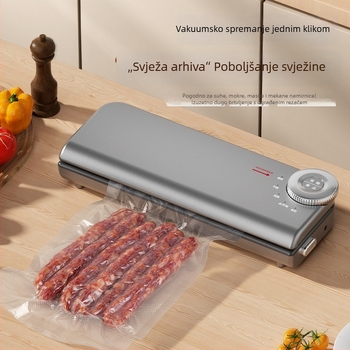 Stroj za vakuumsko zatvaranje s dvostrukom pumpom, za suho i mokro zatvaranje, potpuno automatiziran, za kućnu i poslovnu uporabu, s mogućnošću demontaže i pranja