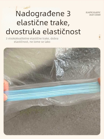 Navlaka za prašinu za kauč i krevet, potpuno pokrivanje namještaja od prašine, otporna na ogrebotine mačaka, tanke plastične navlake