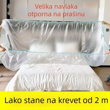 Jednokratno pokrivalo za krevet s elastičnim rubom, plastična zaštitna navlaka za kauč i namještaj, navlaka za dječji krevetić, navlaka za dom