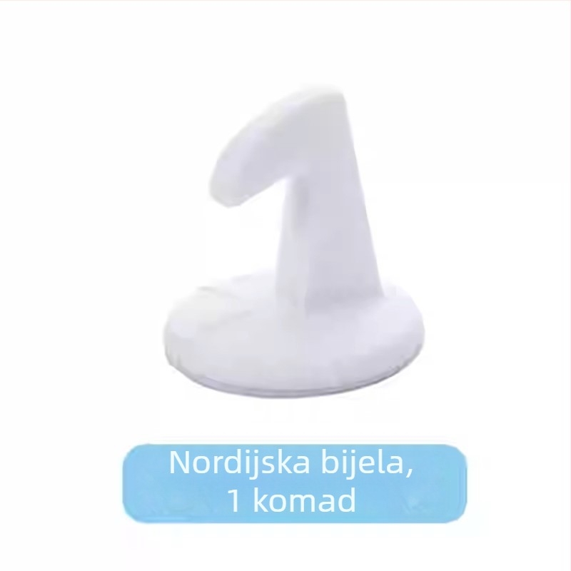 Silikonski zaštitnik vrata protiv sudara s čitačem otiska prsta, bez bušenja, zaštita ručke vrata, tlmič vrata, moderan minimalistički dizajn