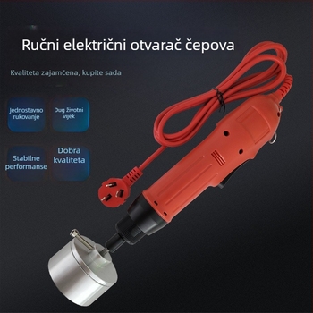 Kompaktni ručni električni zatvarač kapica za staklene i plastične boce — zatvaranje i zatezanje kapica (poluautomatni)