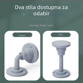 Tiši ugrađeni štoper za vrata sa silikon tamponom – za unutarnje i ulazne vrata, bez bušenja