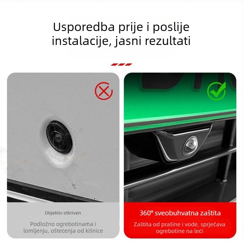 Zaštitni poklopac kamere za automobil i poklopac leće za 360° sustav stražnjeg pogleda