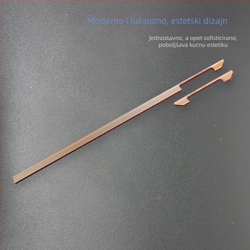 Trapezasta duga ručka od aluminijske legure za ormariće, garderobe, ladice, ormariće za cipele i vrata