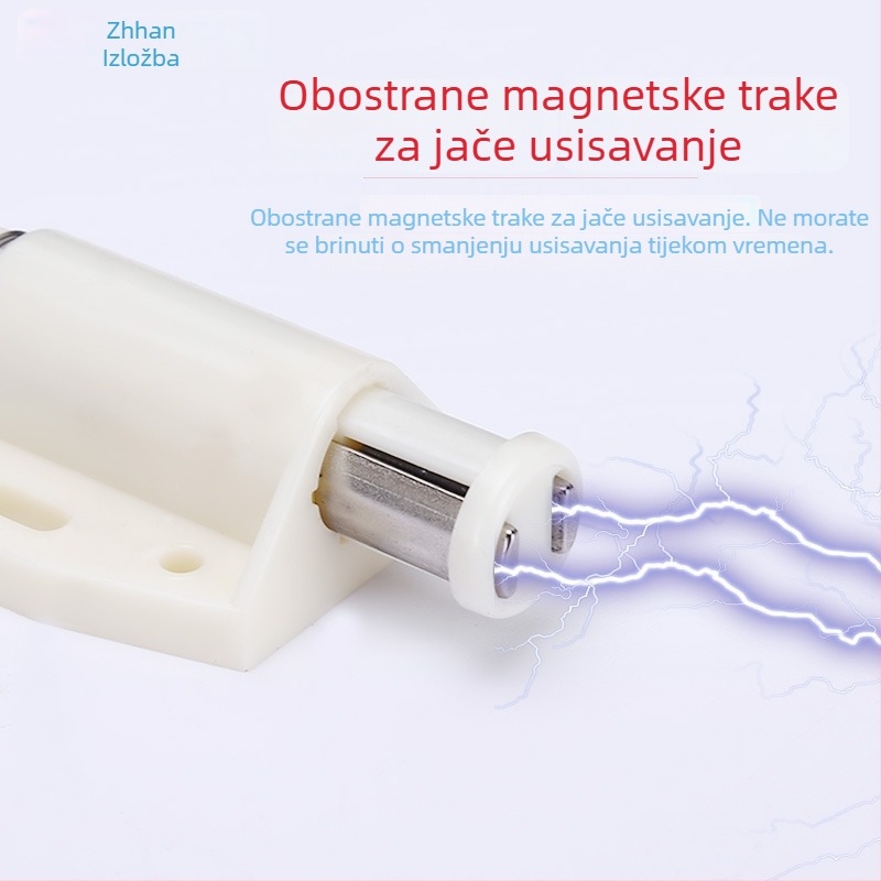 Skriti magnetski mehanizam za ormar s jednim krilom, otvaranje pritiskanjem, bez ručke, automatsko zaključavanje