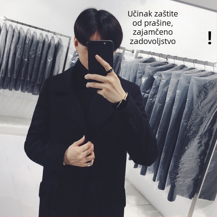 Zaštitna vreća za odjeću – kaputi i odjela, debela prozirna vreća za zaštitu od prašine za garderobu