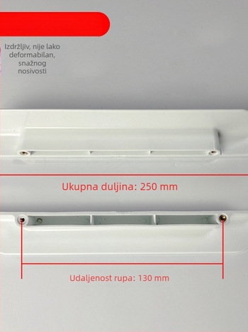 Plastična ručka za vrata zamrzivača, horizontalna ručka zamrzivača, pribor za hladnjak, ručka vrata vitrinskog ormarića