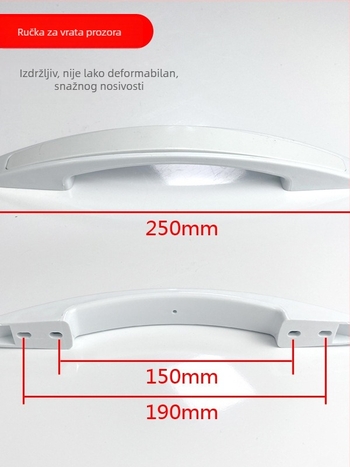 Plastična ručka za vrata zamrzivača, horizontalna ručka zamrzivača, pribor za hladnjak, ručka vrata vitrinskog ormarića