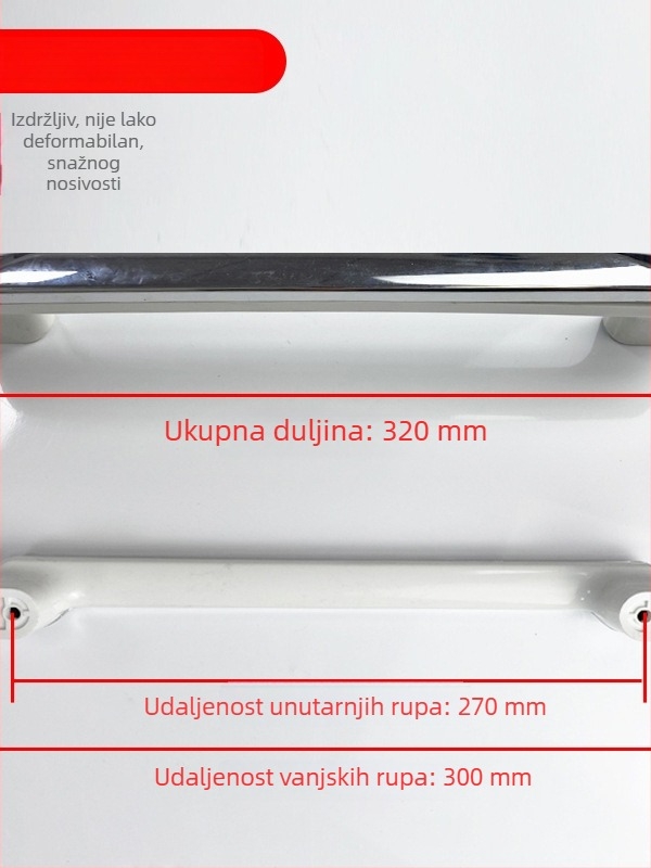 Plastična ručka za vrata zamrzivača, horizontalna ručka zamrzivača, pribor za hladnjak, ručka vrata vitrinskog ormarića