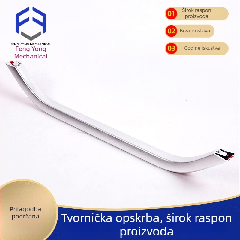 Fengyong ručka od aluminijskog legura u obliku luka – industrijski stil, za dvokrilna vrata, mostovita ručka, dodatna oprema industrijske opreme