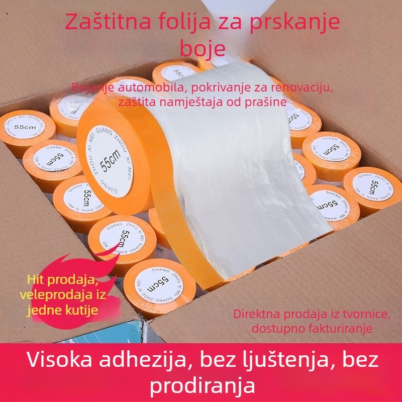 Zaštitna navlaka protiv prašine, prozirna zaštitna folija, univerzalna navlaka za namještaj, kauč i krevet
