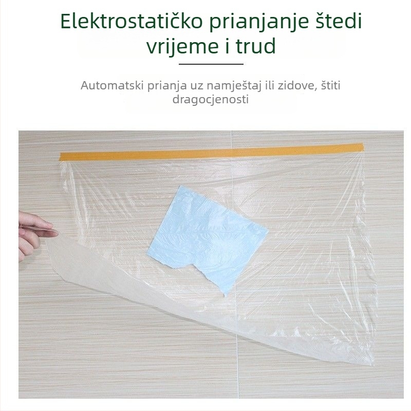 Zaštitna navlaka protiv prašine, prozirna zaštitna folija, univerzalna navlaka za namještaj, kauč i krevet
