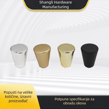 Minimalistička konusna plastična ručica za vući, s jednim otvorom, za ladice, vrata ormarića i kozmetički stol
