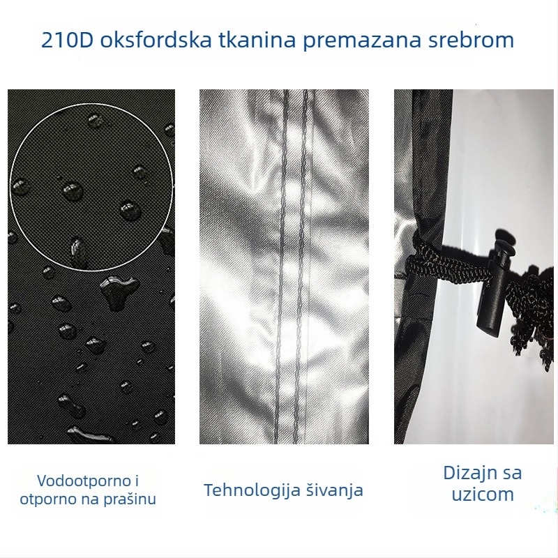 Navlaka za vanjski namještaj od Oxford tkanine 210D/420D – vodootporna i UV zaštita, za stol i stolice, zaštita od prašine