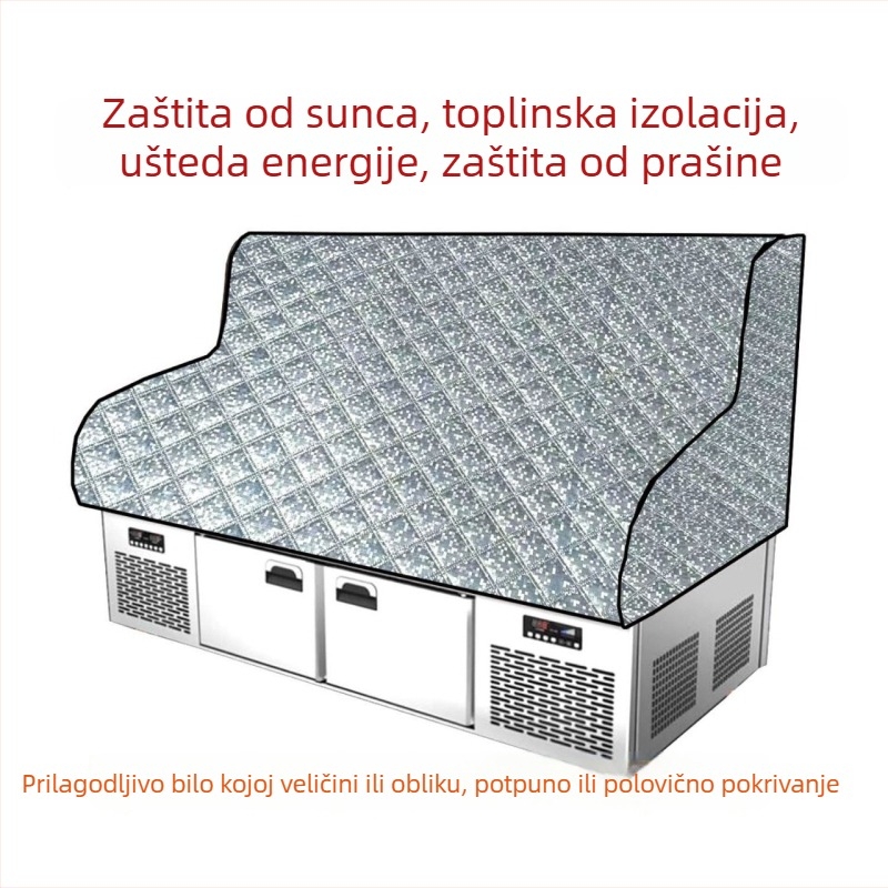 Kryt hladnjaka za vitrinski hladnjak, zaštita od sunca i prašine, izolacijska podloga i navlaka – sve u jednom