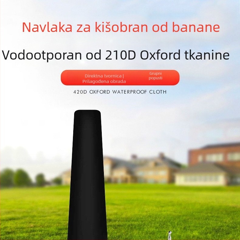 Pokrov za prašinu za bananu kišobran, vanjski vodootporni pokrov od 210D Oxford tkanine za prav kišobran