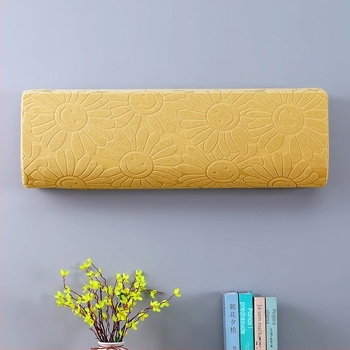 Navlaka za klima-uređaj od Jacquard elastične tkanine za spavaću sobu, zidni ugradbeni, potpuno pokriće prašine, moderni minimalistički stil