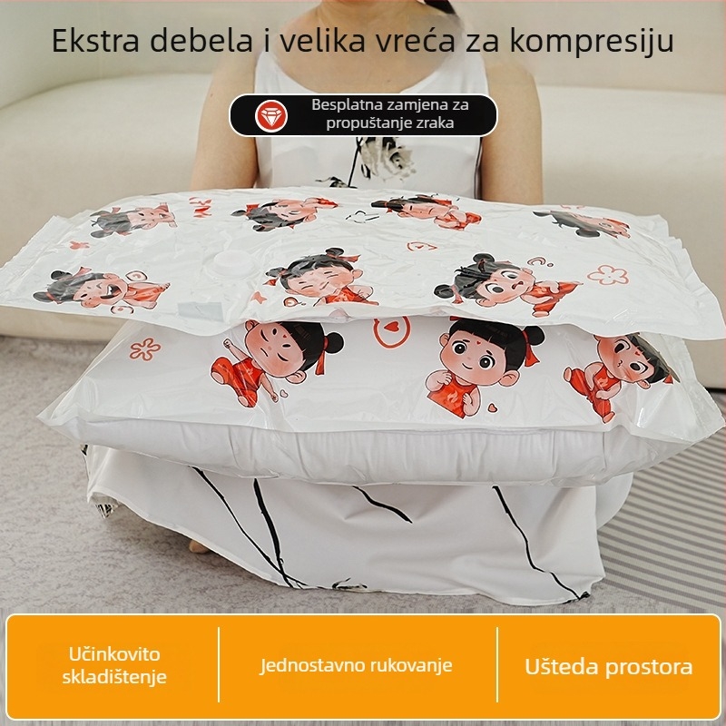 Vakuumska torba za odjeću i deke, kućno skladištenje, Nezha verzija