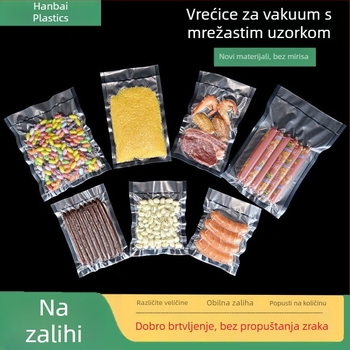 Vrećice za vakuumsko skladištenje s mrežastim uzorkom, kućne vrećice za zatvaranje hrane, automatske vakuumske vrećice