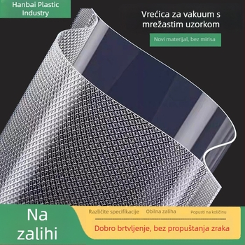 Vrećice za vakuumsko skladištenje s mrežastim uzorkom, kućne vrećice za zatvaranje hrane, automatske vakuumske vrećice