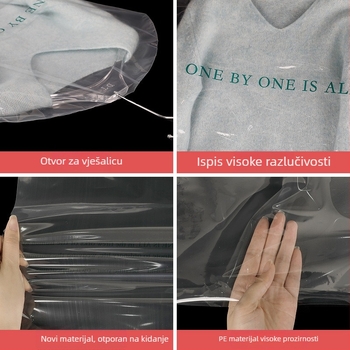 Prozirna zaštita od prašine za odjeću – sako i kaput