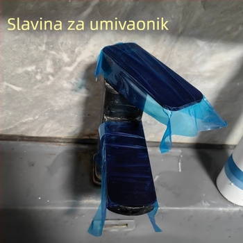 Jednokratni plavi film za stomatologiju, hotele i putovanja — set podmetača za WC i pokrova za ploču za pranje na stolu