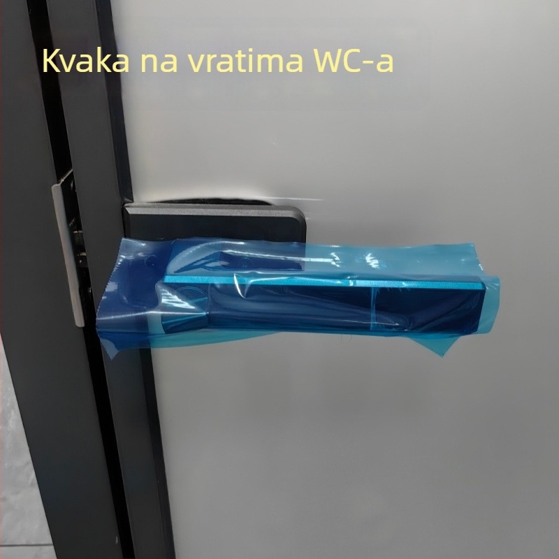 Jednokratni plavi film za stomatologiju, hotele i putovanja — set podmetača za WC i pokrova za ploču za pranje na stolu