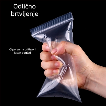 11×21 cm prozirna debela vodootporna i prašinu otporna samozatvarajuća zaštitna vrećica za mobitele