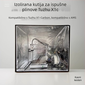 Tuozhu A1/3D pisač: kućište za zatvaranje, verzija Chuangxiang V3, prašno-izolacijski pokrov i dodatci za ispuštanje mirisa