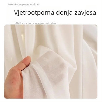 Zavjesa s deflektorom za klimatizaciju protiv izravnog puhanja, zidni montaža, model 2026, Gree, visokokvalitetna navlaka za prašinu, zaštitna tkanina, za uporabu nakon poroda