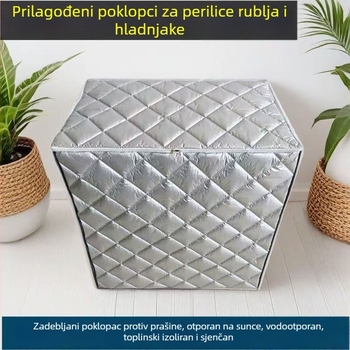 Pokrov za perilicu dvostrukog bubnja, poluautomatska, vodootporna i UV-otporna, potpuno pokrivanje, debeli pulsator zaštita