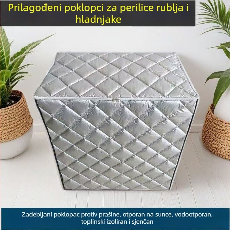 Pokrov za perilicu dvostrukog bubnja, poluautomatska, vodootporna i UV-otporna, potpuno pokrivanje, debeli pulsator zaštita