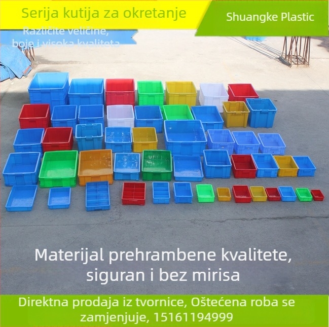HDPE plastična kutija s 8 pretinaca za sortiranje dijelova