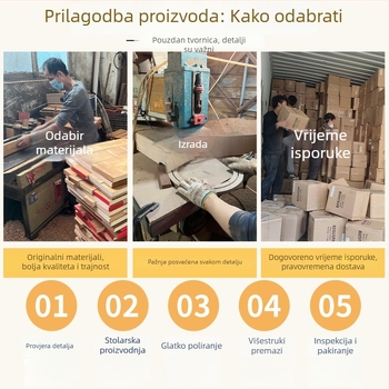 Premium drvena kutija s visokim sjajem lakova, zakrivljenim preklopnim poklopom, kutija za poklon, mogućnost prilagodbe.
