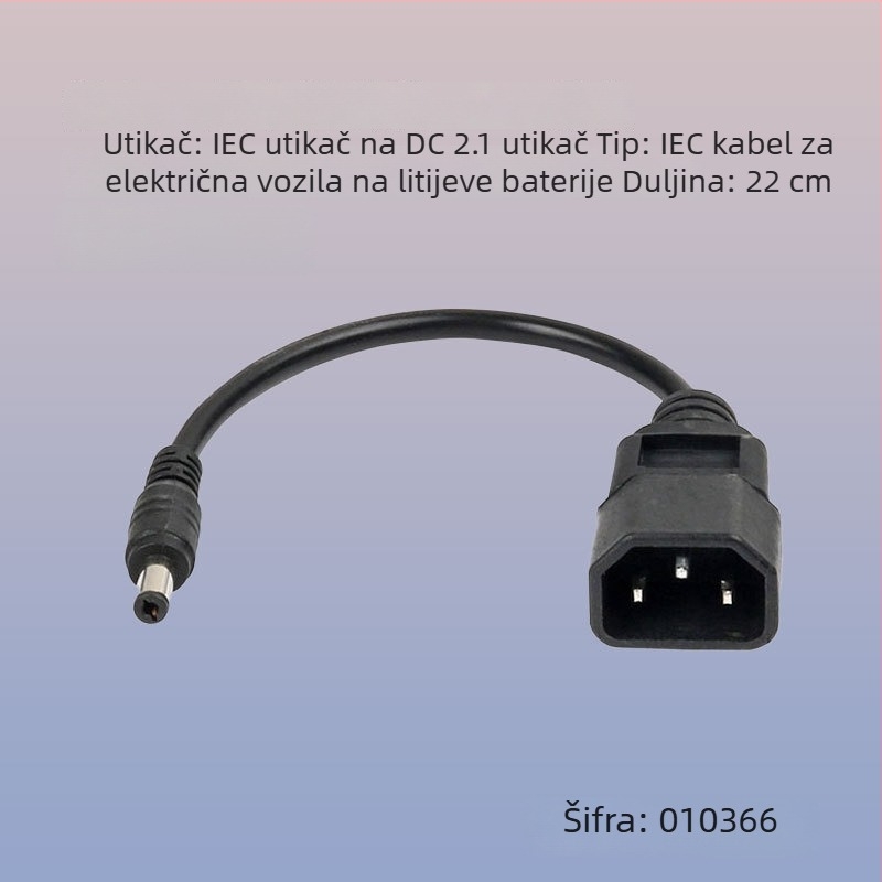Kabel adapter DC XLR konektora za električno vozilo s litijskom baterijom