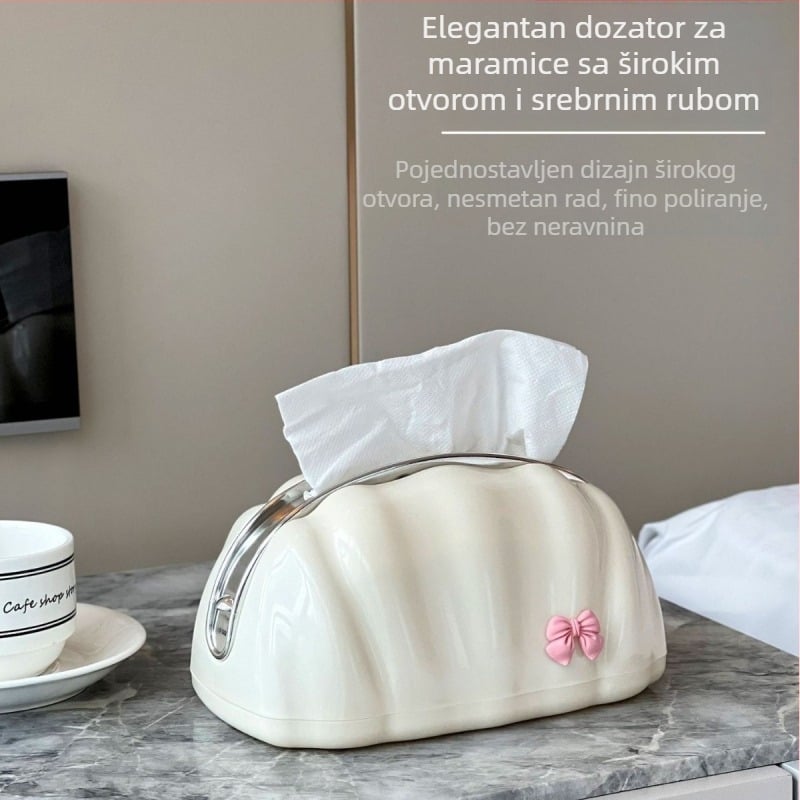 Kutija za maramice s opružnim mehanizmom za dnevni boravak, luksuzan dizajn, praktičan organizator na kavom stolu