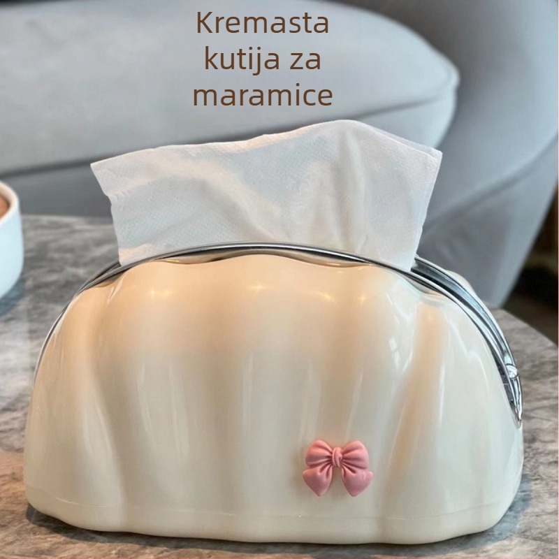 Kutija za maramice s opružnim mehanizmom za dnevni boravak, luksuzan dizajn, praktičan organizator na kavom stolu