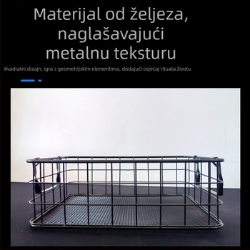 Željezni stolni koš za pohranu – za knjige, grickalice, kozmetiku i sitnice; višenamjenski organizator u japanskom i korejskom stilu