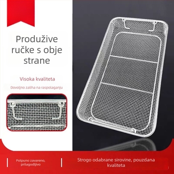 Koš od nehrđajućeg čelika za čišćenje i sterilizaciju kirurških instrumenata, metalni spremnik za pohranu, višefunkcionalna kućna mreža za odvodnjavanje