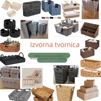 Kantica za pohranu stolna od umjetnog ratana — za kućnu uporabu, sitnice i igračke