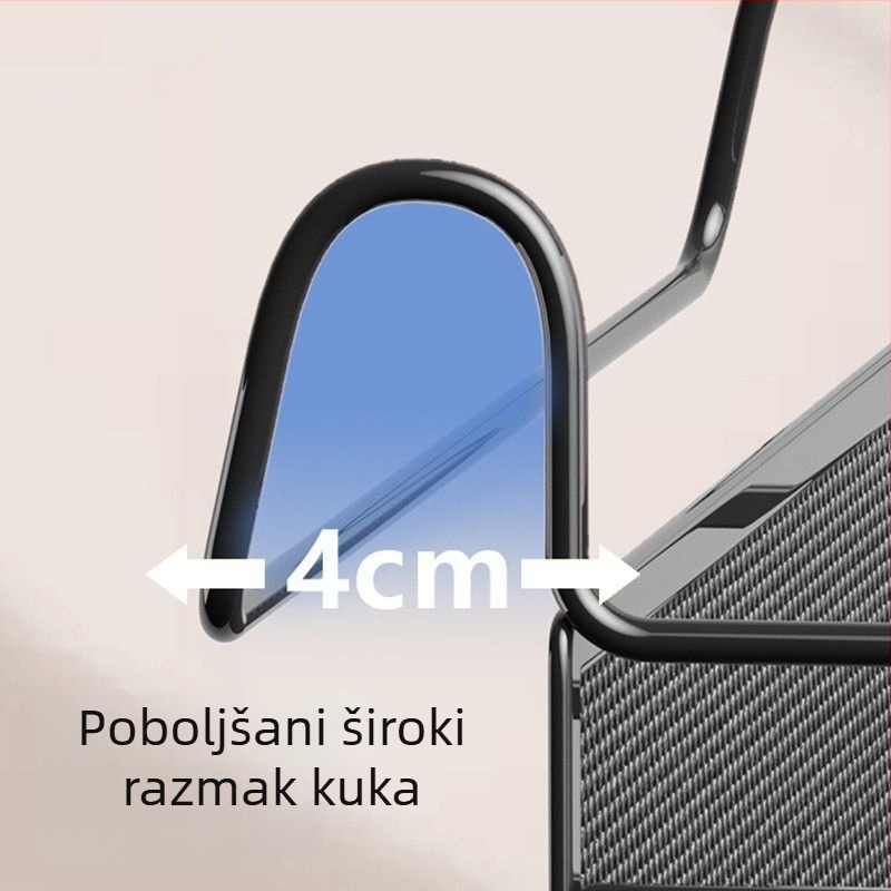 Vješena košarica za pohranu uz krevet u studentskom domu