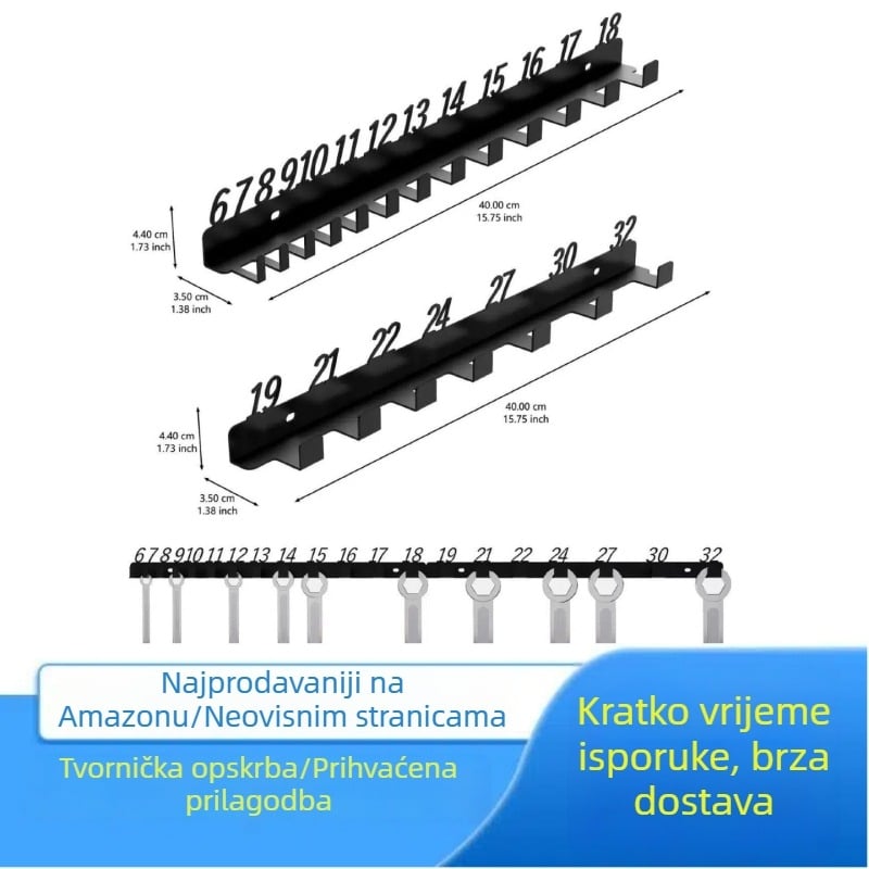 Zidni organizator za ključeve i alate