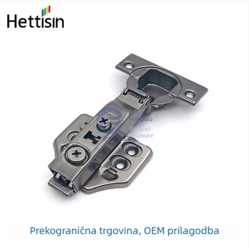 Šarka za ormar s dvostupanjskim amortizacijskim mehanizmom, 3D prilagodljiva, hladno valjani čelik, precizno presovanje uz gusto elektroplatiranje