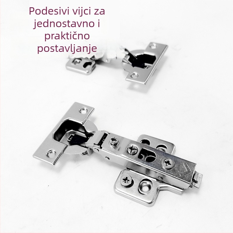 4D šarka s amortizerom, potpuno prigušena, hidraulična dvostruka šarka od hladno valjanog čelika za vrata ormarića, namještaj hardver