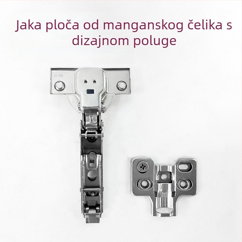 4D šarka s amortizerom, potpuno prigušena, hidraulična dvostruka šarka od hladno valjanog čelika za vrata ormarića, namještaj hardver