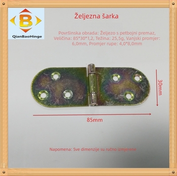 QB328015 Deblji šarniri od 304 nehrđajućeg čelika za namještaj i vrata ormara