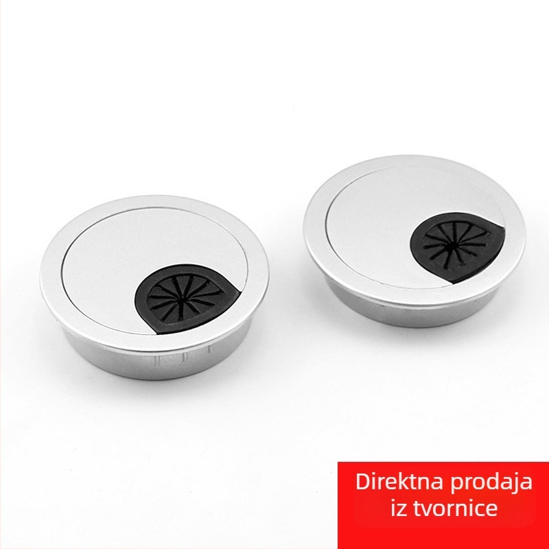 Okrugla kutija za kabel 50/53/60 mm, plastična kutija za upravljanje kabelima, poklopac za otvore za kablove, za konferencijski stol
