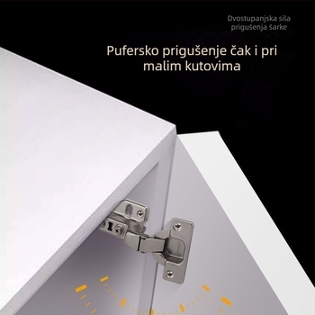 Panta za vrata od nehrđajućeg čelika 304 s hidraulskim amortizerom, vodootporna, debljina 1,5 mm, za kuhinjska, kupaonska i garderobna vrata.
